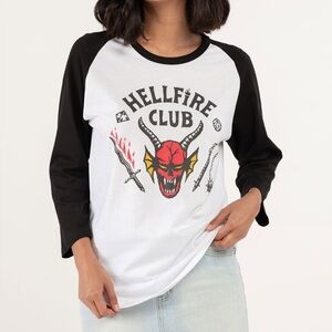 STRANGER‎ THINGS Hellfire Club Raglan Tee